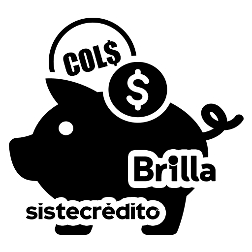 icono financiacion ahorro sistecredito, brilla